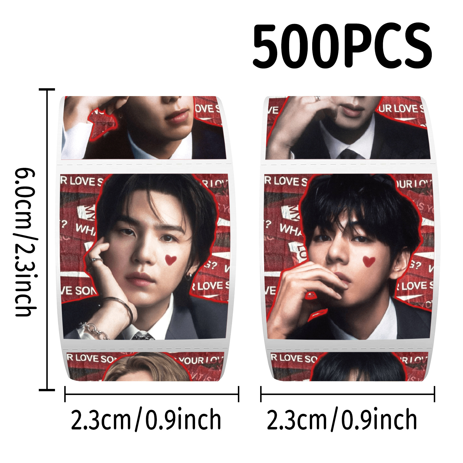 K-pop BTS Roll Stickers 500Pcs - огляд і ціна Case Fan
