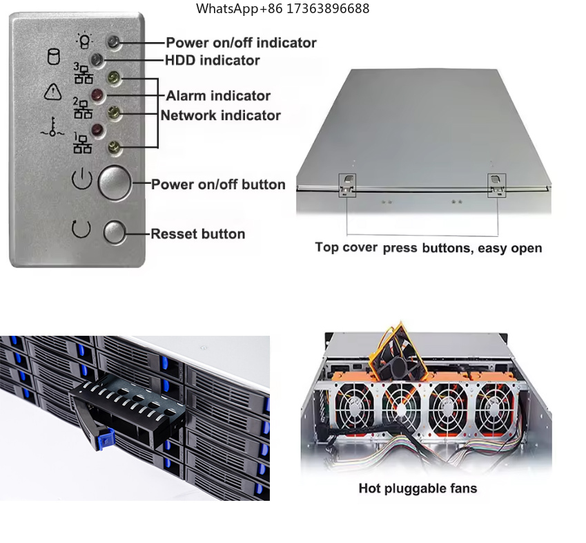4U Rackmount Server Case 24 Ho - огляд і ціна Case Fan